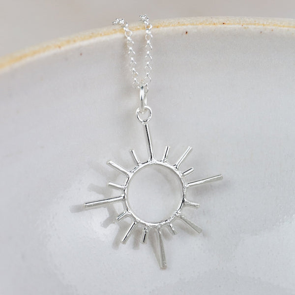 Sterling Silver Sun Pendant
