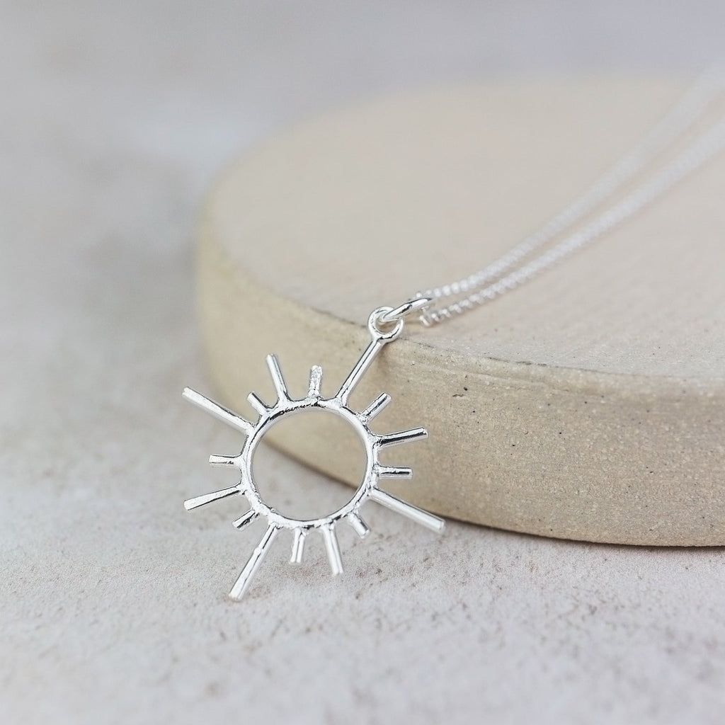 Sterling Silver Sun Pendant