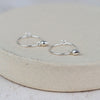 Sterling Silver Charm Hoops with Teardrops
