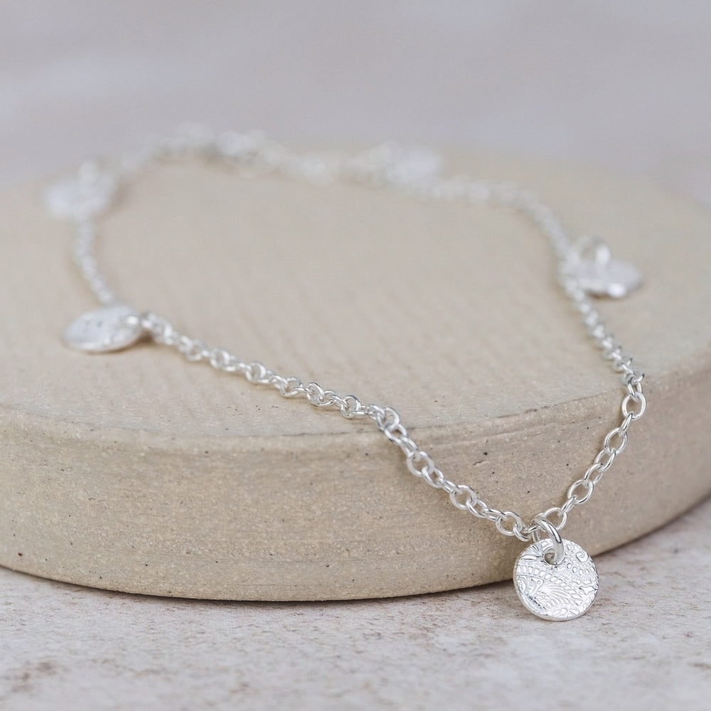 
                  
                    Sterling Silver Circle Charm Anklet
                  
                