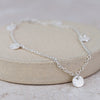 Sterling Silver Circle Charm Anklet