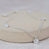 Sterling Silver Flower Charm Anklet