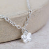 Sterling Silver Flower Charm Anklet
