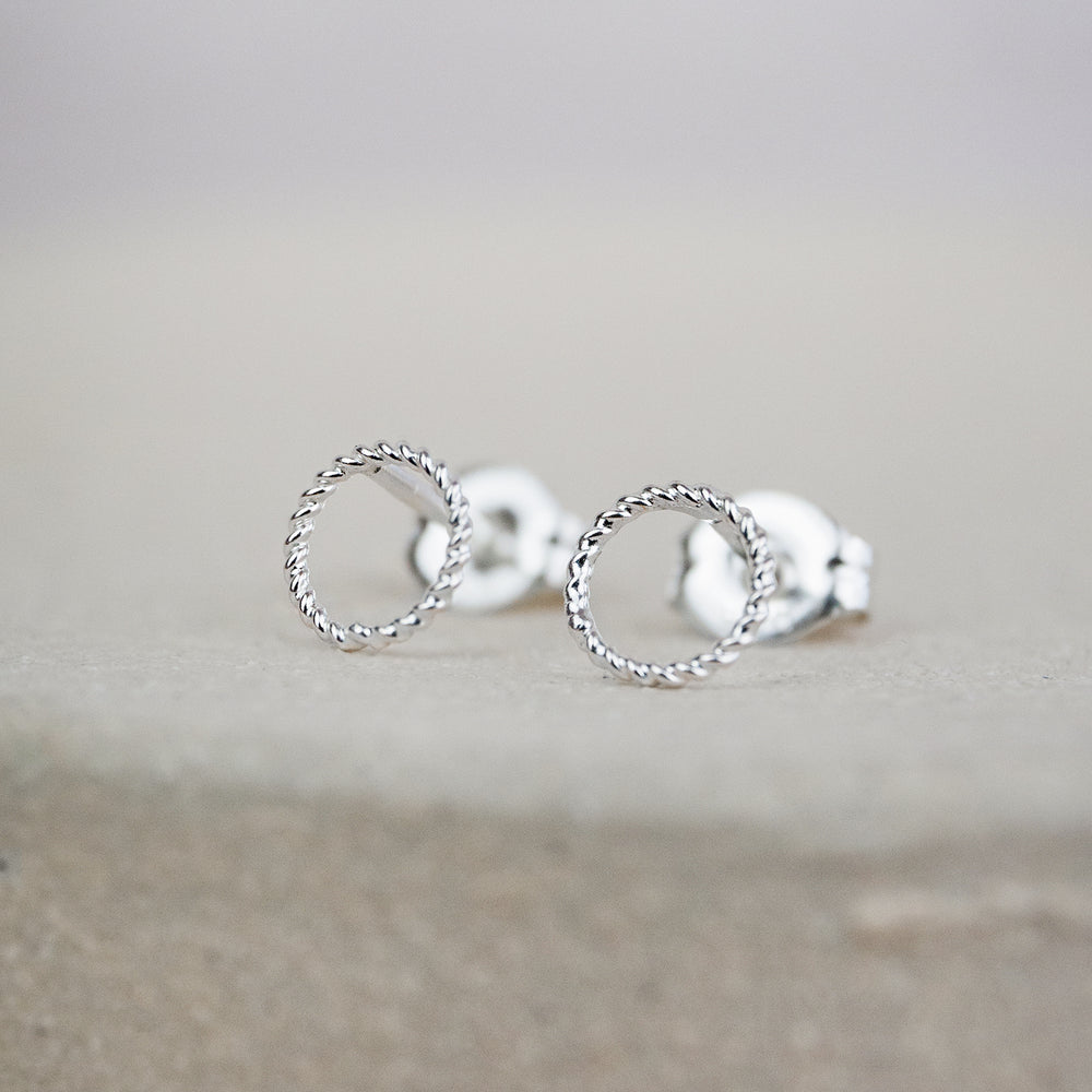 Sterling Silver Mini Studs Twisty