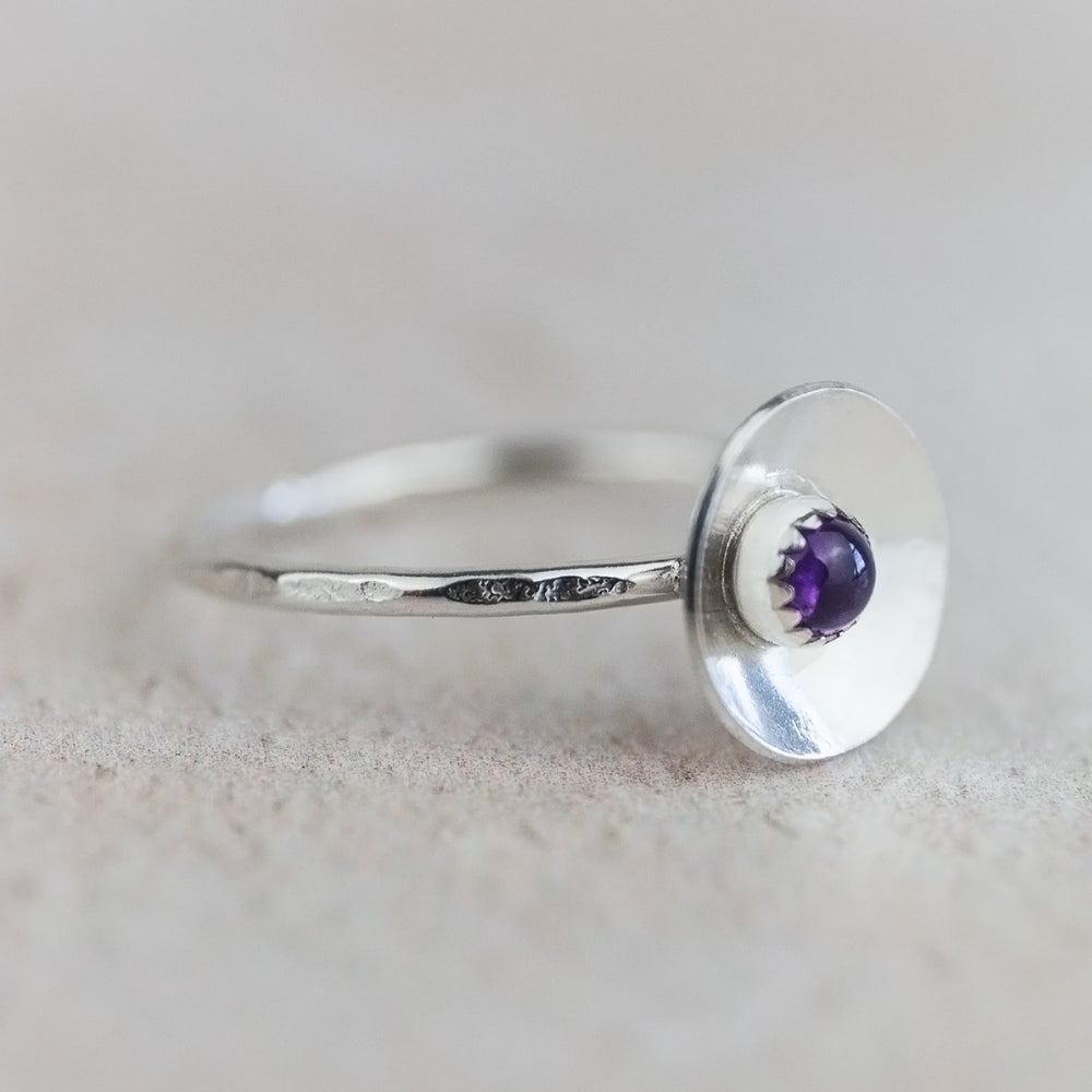
                  
                    Sale - Sterling Silver Amethyst Dome Ring
                  
                