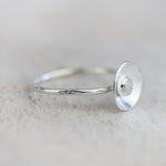 Sale Sterling Silver Crystal Quartz Dome Ring