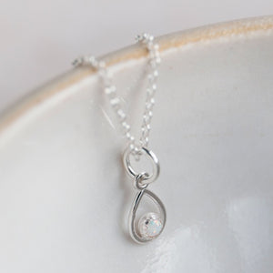 
                  
                    Sterling Silver Birthstone Teardrop Pendant
                  
                