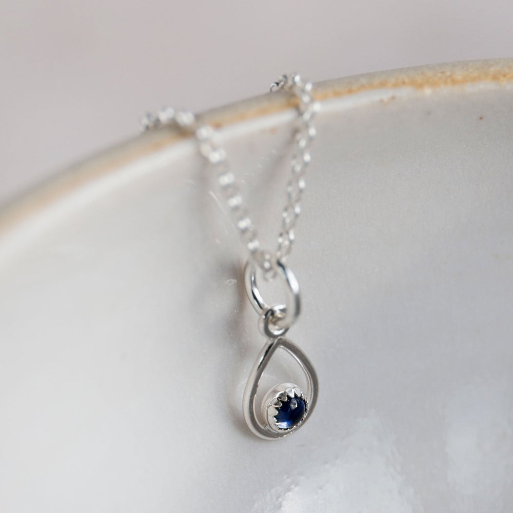 
                  
                    Sterling Silver Birthstone Teardrop Pendant
                  
                