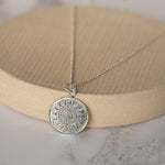 handmade sterling silver talisman pendant by Lucy Kemp Jewellery