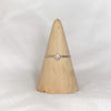 sterling silver mini teardrop charm ring