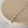 sterling silver Cornish shell charm anklet handmade by Lucy Kemp Jewellery