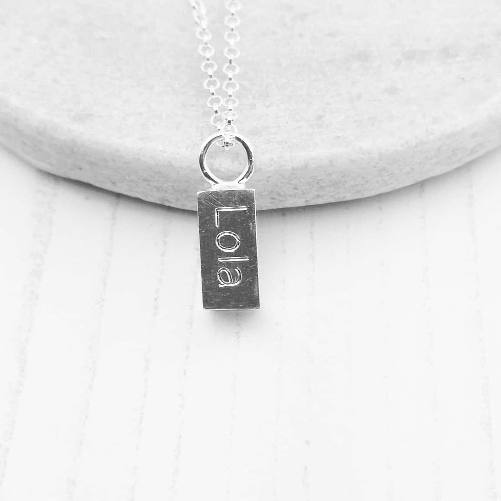 
                  
                    handmade sterling silver solid ingot with engraving
                  
                