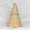sterling silver mini diamond charm ring