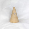 sterling silver mini triangle charm ring
