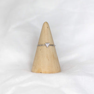 
                  
                    sterling silver mini triangle charm ring
                  
                