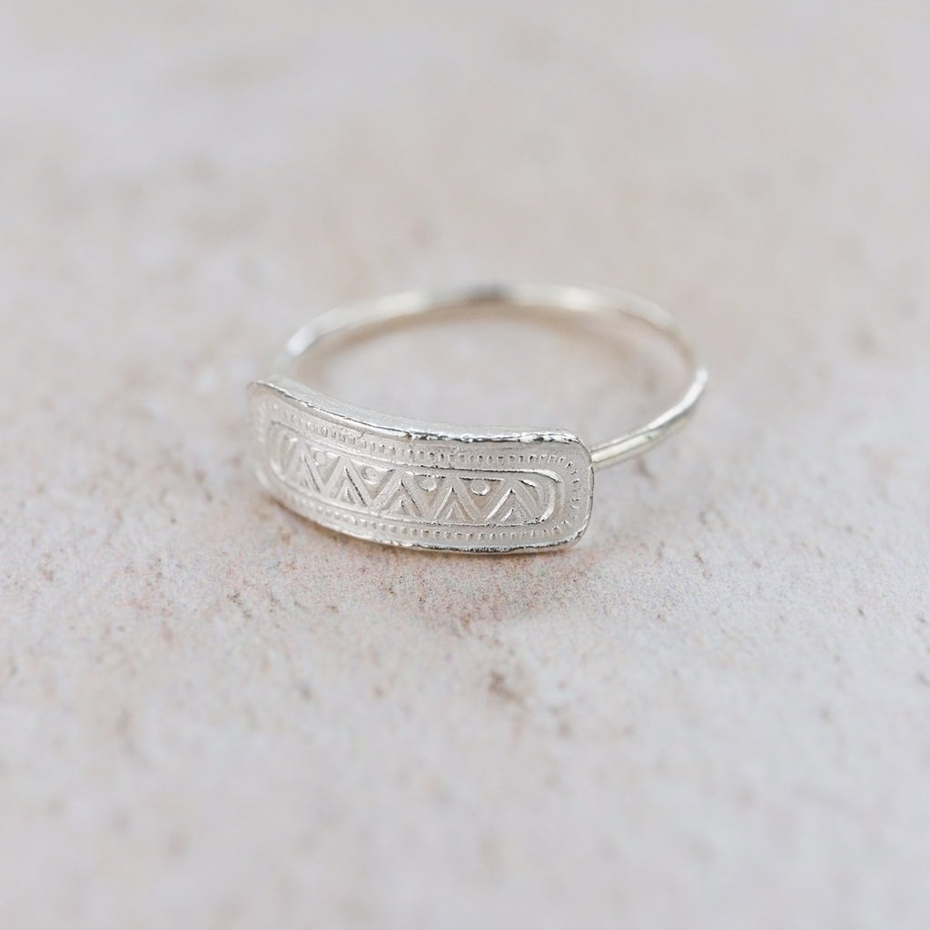 Sterling silver handmade Kadon ring by Lucy Kemp Jewellery  