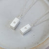 sterling silver large personalised ingot by Lucy Kemp Jewellery 