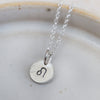 sterling silver personalised zodiac dinky pendant by Lucy Kemp Jewellery