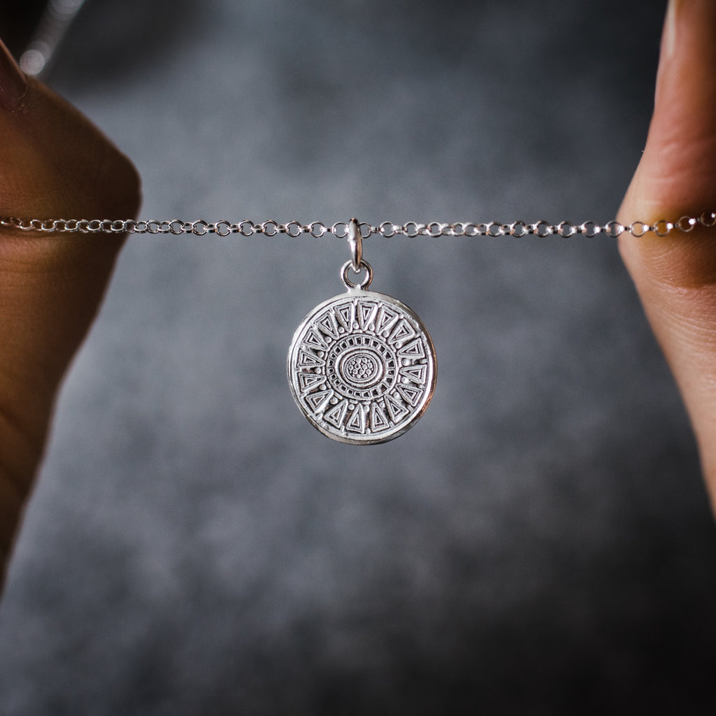 sterling silver talisman pendant by Lucy Kemp Jewellery