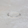 sterling silver textured thin stacking ring handmade by Lucy Kemp Jewellery