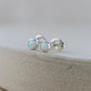 sterling silver mini opal studs