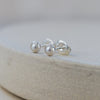 sterling silver mini pearl studs