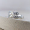 recycled sterling silver lace wrap around adjustable thumb ring handmade by Lucy Kemp Jewellery