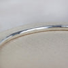 sterling silver thick hammered statement bangle handmade by Lucy Kemp Jewellery