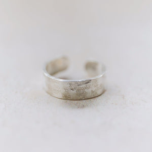 
                  
                    sterling silver hammered toe ring by Lucy Kemp Jewellery
                  
                