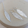 sterling silver textured palm leaf collection by Lucy Kemp Jewellery