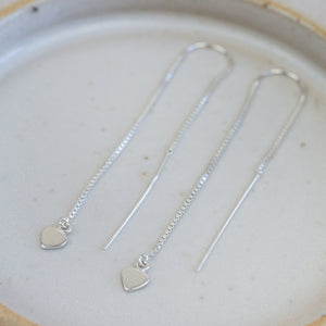 
                  
                    sterling silver heart charm threader earrings
                  
                