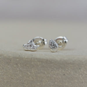 
                  
                    Handmade Sterling Silver Mini Mismatch studs, mix and match your own pair. Made by Lucy Kemp Jewellery.
                  
                