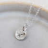 sterling silver personalised zodiac dinky pendant by Lucy Kemp Jewellery