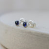 sterling silver mini sapphire studs