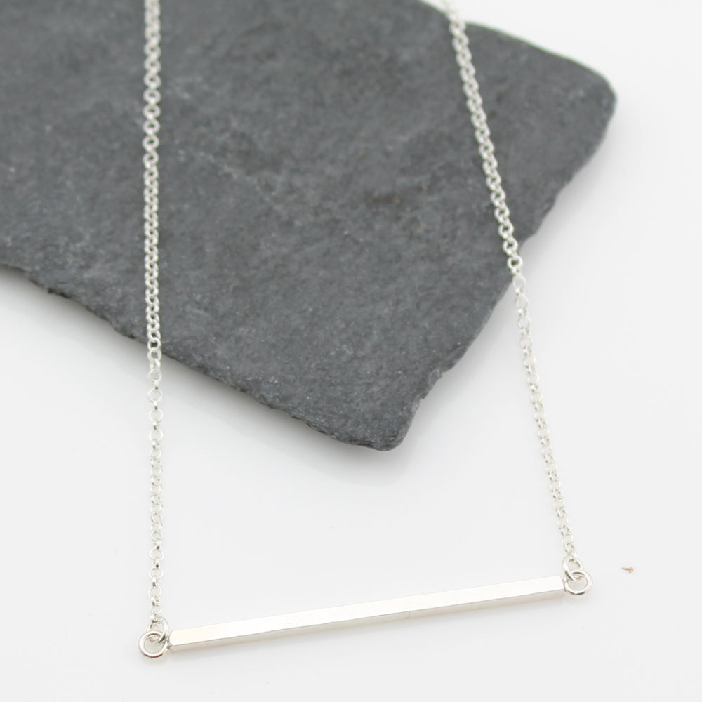 
                  
                    sterling silver bar statement necklace 
                  
                