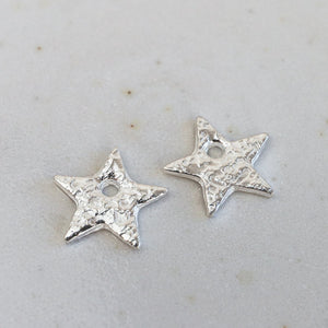 
                  
                    sterling silver textured star charms
                  
                
