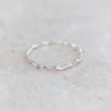 sterling silver geo swirl thin stacking ring