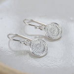 sterling silver talisman earrings