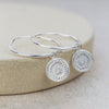 sterling silver talisman charm hoops