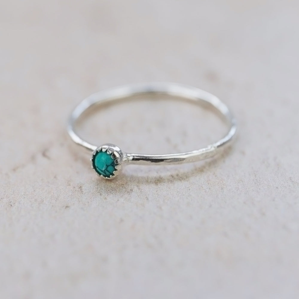 
                  
                    sterling silver birthstone stacking ring - turquoise
                  
                