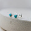 sterling silver mini turquoise studs