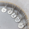 sterling silver personalised zodiac dinky pendant by Lucy Kemp Jewellery