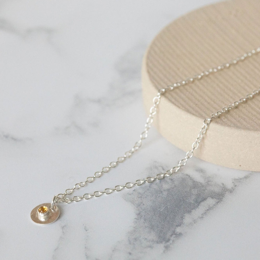 
                  
                    sterling silver and citrine birthstone boho anklet by Lucy Kemp Jewellery
                  
                