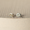 sterling silver mini dotty stick stud