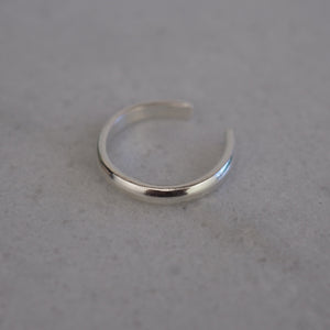 
                  
                    skinny sterling silver hammered toe ring by Lucy Kemp Jewellery
                  
                