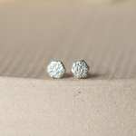 sterling silver min hexagon studs by Lucy Kemp Jewellery
