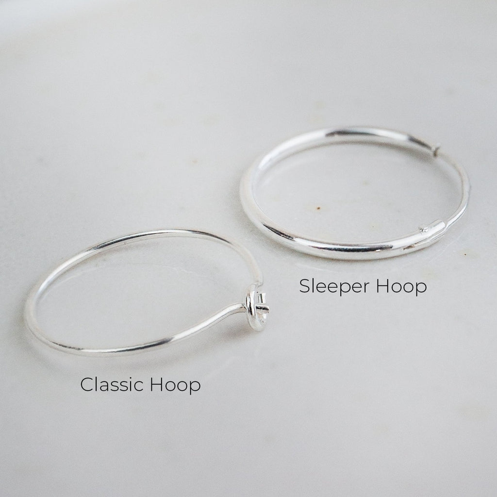 classic wire and sleeper hoop comparison closed
