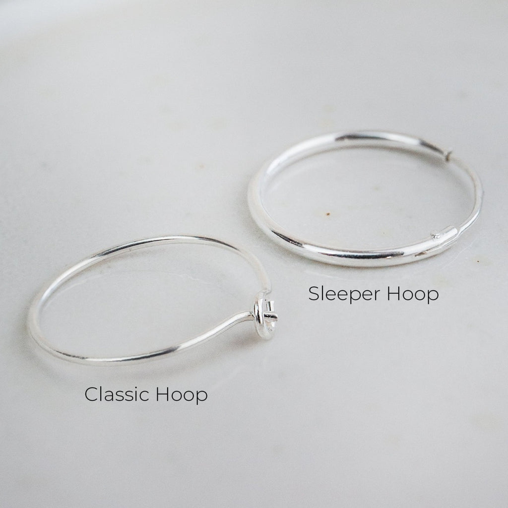 classic wire and sleeper hoop comparison closed