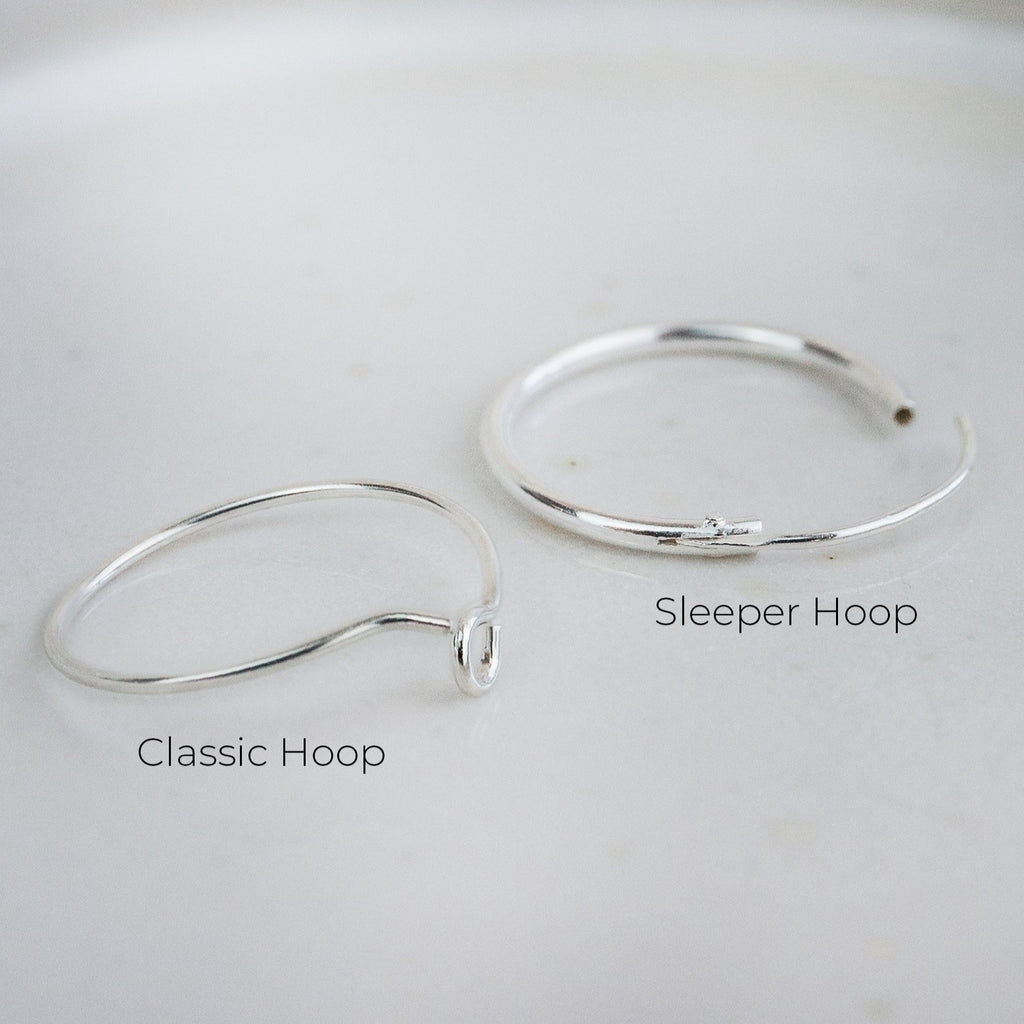 classic wire and sleeper hoop comparison open