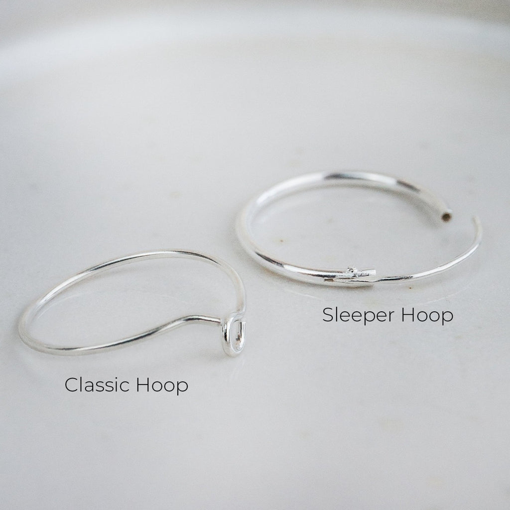 classic wire and sleeper hoop comparison open